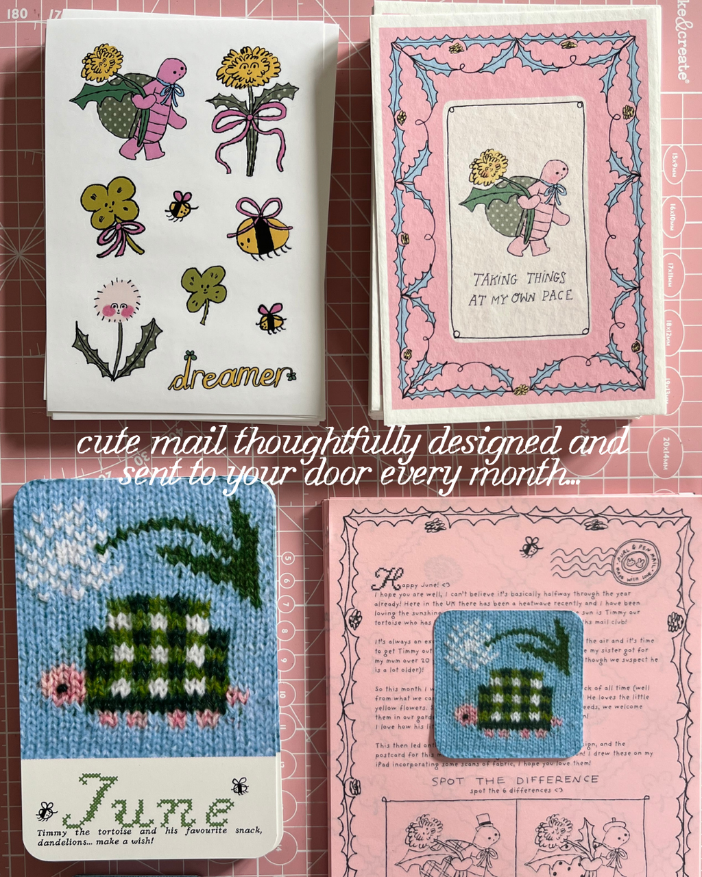 Purl and Pen Snail Mail Club Monthly Subscription