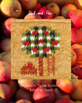 'Apple Orchard' Digital Knitting Chart (Octobers Knit Square)