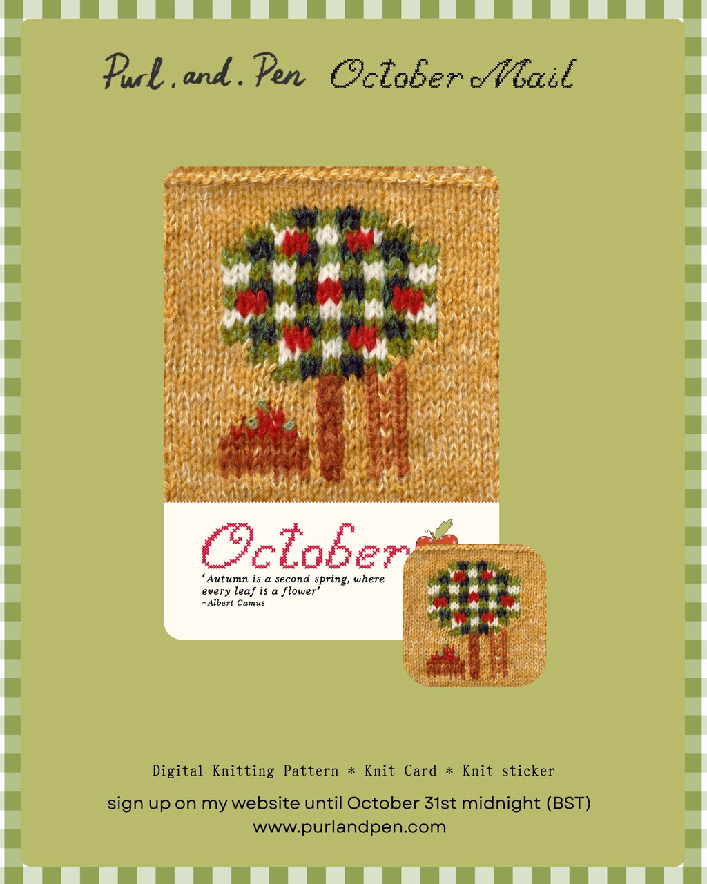 Purl and Pen Snail Mail Club Monthly Subscription