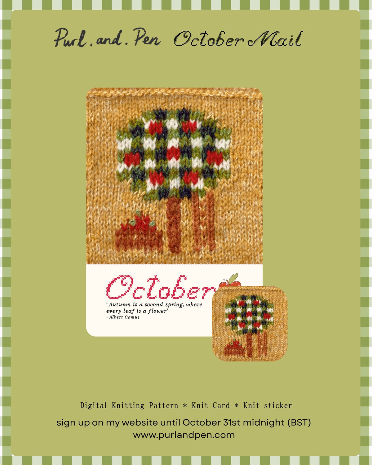 Purl and Pen Snail Mail Club Monthly Subscription