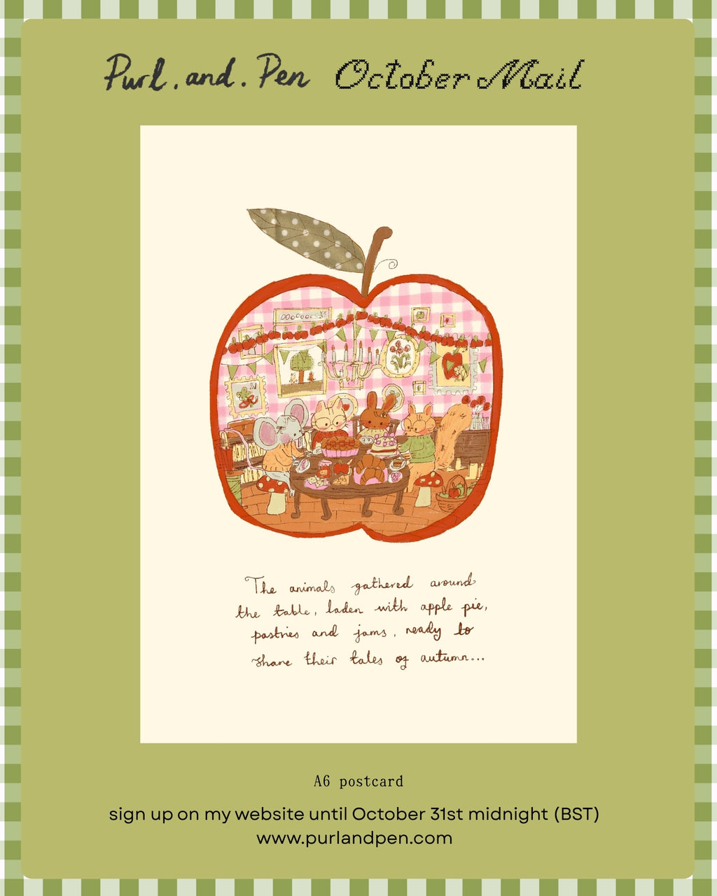 Purl and Pen Snail Mail Club Monthly Subscription