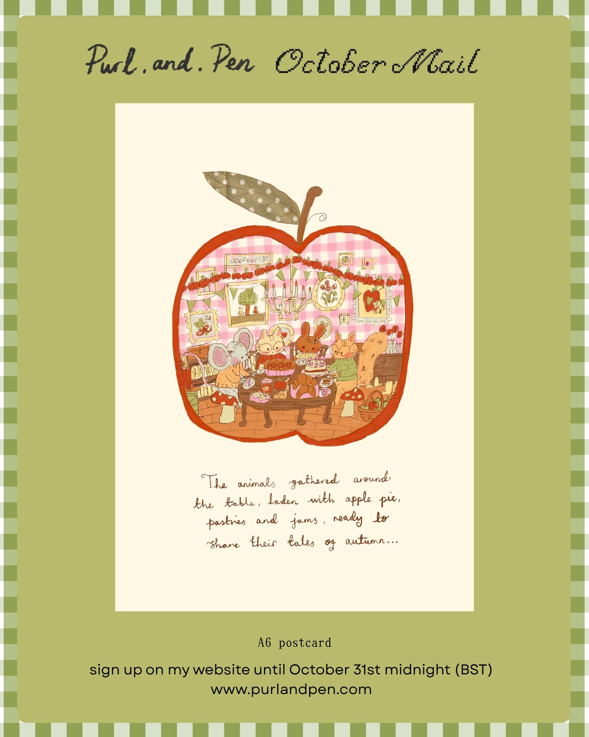 Purl and Pen Snail Mail Club Monthly Subscription